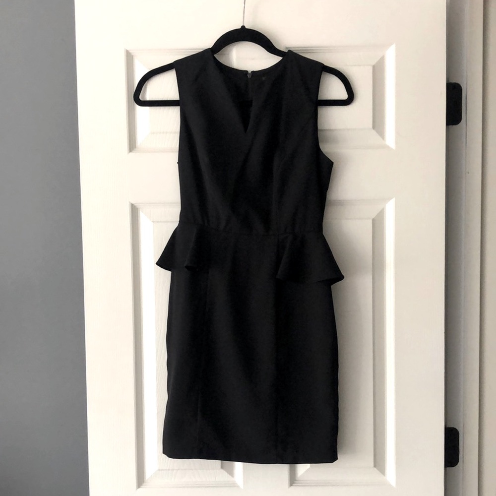 Black Peplum Dress